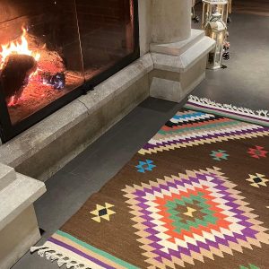 Serenad Renkli Işıklar Yün Kilim